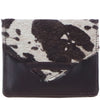 Brampton London Hair-On Hide Accent RFID Protected Leather Purse Brown: P-27/H