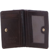 Brampton London Hair-On Hide Accent RFID Protected Leather Purse Brown: P-27/H