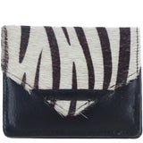 Brampton London Hair-On Hide Accent RFID Protected Leather Purse Black: P-27/H