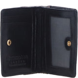 Brampton London Hair-On Hide Accent RFID Protected Leather Purse Black: P-27/H