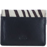 Brampton London Hair-On Hide Accent RFID Protected Leather Purse Black: P-27/H