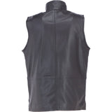 Ashwood Men's Leather Waistcoat | Classic Zip-Up Body Warmer Light Brown: LUMS