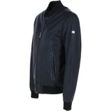 Men’s Genuine Leather Trapper Bomber Jacket Black: Bomber W25