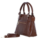 Ashwood Leather Ladies Handbag with Detachable Crossbody Strap in Tan: C-73