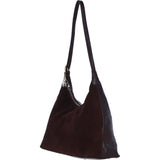 Ashwood Leather and Suede Shoulder Bag with Adjustable Strap Brown: S-53