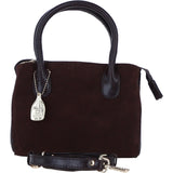 Ashwood Leather and Suede Ladies Handbag with Detachable Crossbody Strap in Brown: S-54