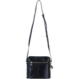 Ashwood Leather Crossbody Bag with Adjustable Strap in Black: C-72