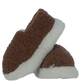 Soft and Cosy Full Woollen Unisex Indoor Slippers in Brown: Pantofole