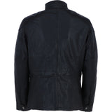 Mens Safari Style Leather Jacket Black: AMJ-5