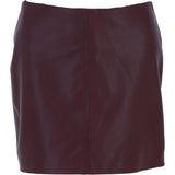Stylish Leather Pencil Skirt Burgandy: skirt 14