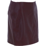 Stylish Leather Pencil Skirt Burgandy: skirt 14