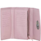 Exquisite Ashwood Leather & Harris Tweed® Cloth Twist-Lock Purse Baby/Pink: TW-11-15-bp