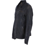 Ashwood's Genuine Leather Regular Fit Jacket with Zip Closure in Coffee: 79-258