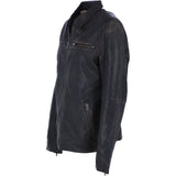 Ashwood's Genuine Leather Regular Fit Jacket with Zip Closure in Coffee: 79-258