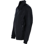 Ashwood's Genuine Leather Bomber Jacket with Collar and Leather Ribbed Trim in Black: Autograph