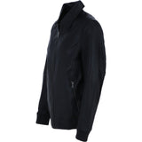 Ashwood's Genuine Leather Bomber Jacket with Collar and Leather Ribbed Trim in Black: Autograph