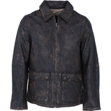 Ashwood's Genuine Leather Regular Fit Jacket with Hidden Zip in Coffee: Bronx