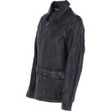 Ashwood's Genuine Leather Regular Fit Jacket with Hidden Zip in Coffee: Bronx