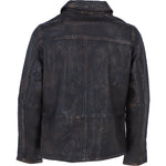 Ashwood's Genuine Leather Regular Fit Jacket with Hidden Zip in Coffee: Bronx