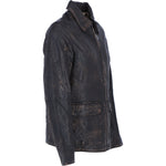 Ashwood's Genuine Leather Regular Fit Jacket with Hidden Zip in Coffee: Bronx