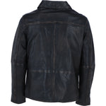 Ashwood's Genuine Leather Regular Fit Jacket with Hidden Zip in Black: Bronx