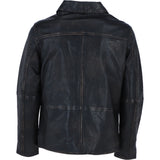 Ashwood's Genuine Leather Regular Fit Jacket with Hidden Zip in Black: Bronx