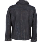 Ashwood's Genuine Leather Regular Fit Coat with Button Closure in Coffee: Class