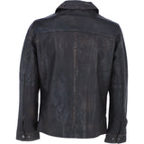 Ashwood's Genuine Leather Regular Fit Coat with Button Closure in Coffee: Class