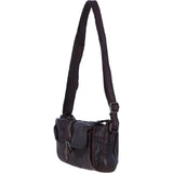 Ashwood Leather Vintage Crossbody Shoulder Bag in Brandy: D-51