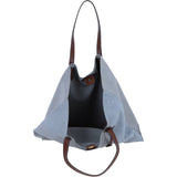 Brampton London Real Suede Leather Shopper Bag with Leather Tassel Charm In DK Taupe: 64442