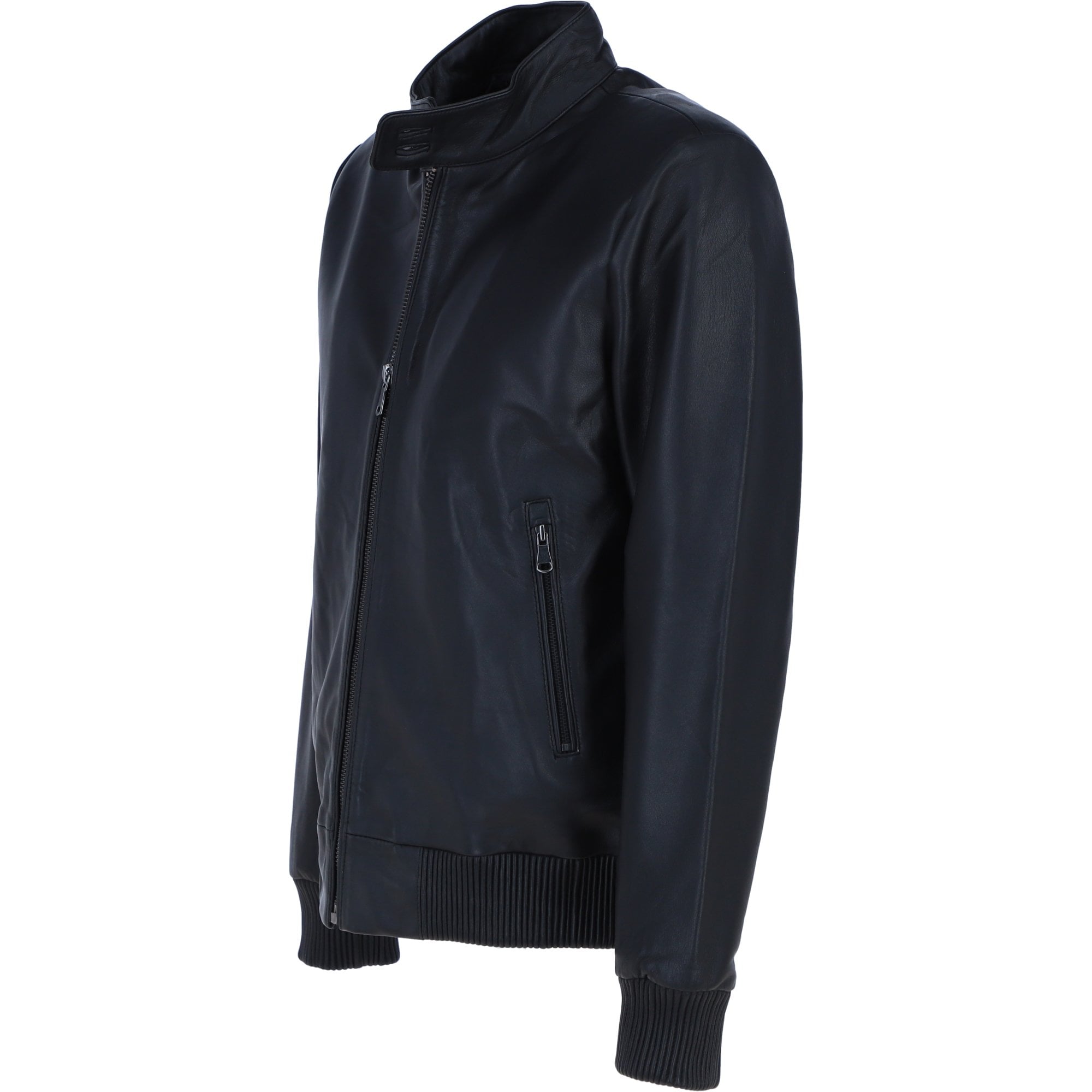 Ashwood Men's Real Light Weight Leather Regular Fit Bomber Jacket Black: G Bomber II