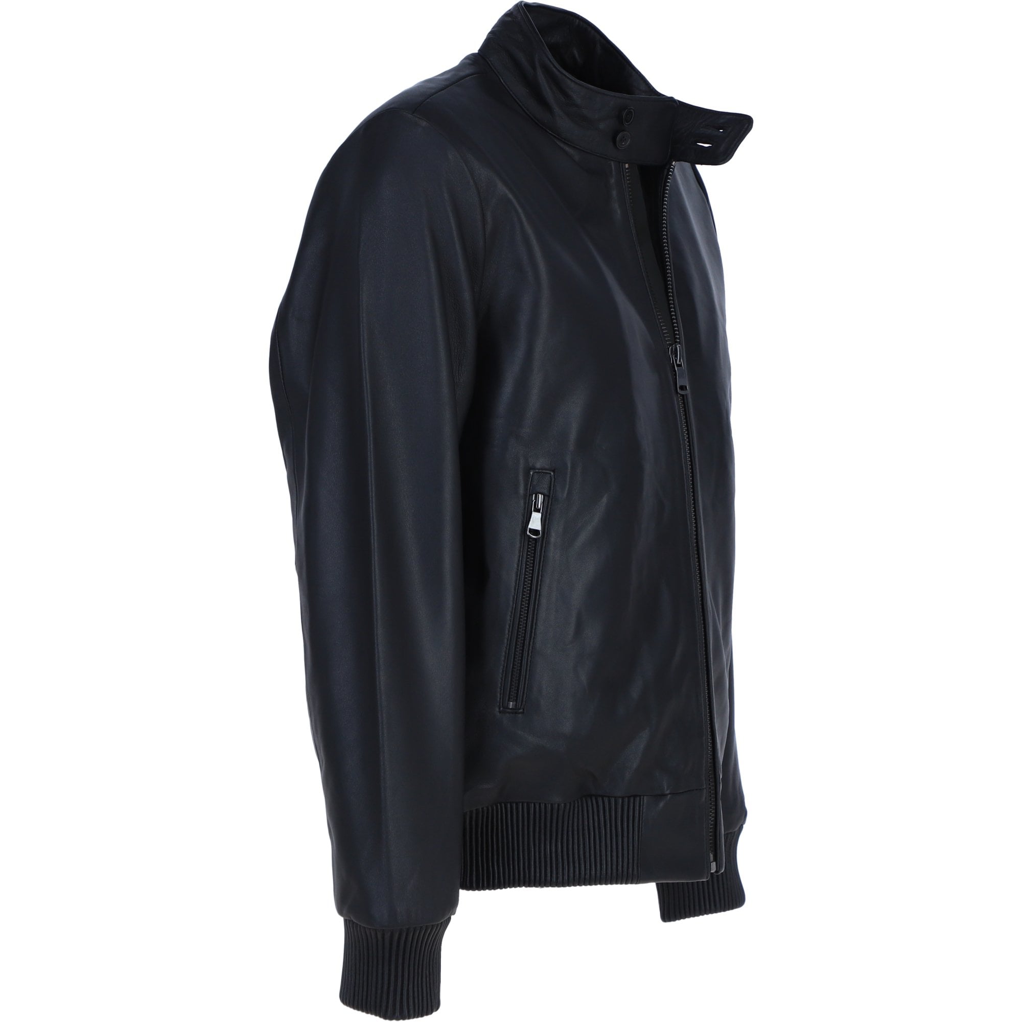 Ashwood Men's Real Light Weight Leather Regular Fit Bomber Jacket Black: G Bomber II