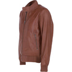 Ashwood Men's Real Light Weight Leather Regular Fit Bomber Jacket Tan: G Bomber II