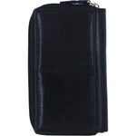 Ashwood Leather Women’s Leather Purse with Card Holders and Zip Compartment in Black: Ashley