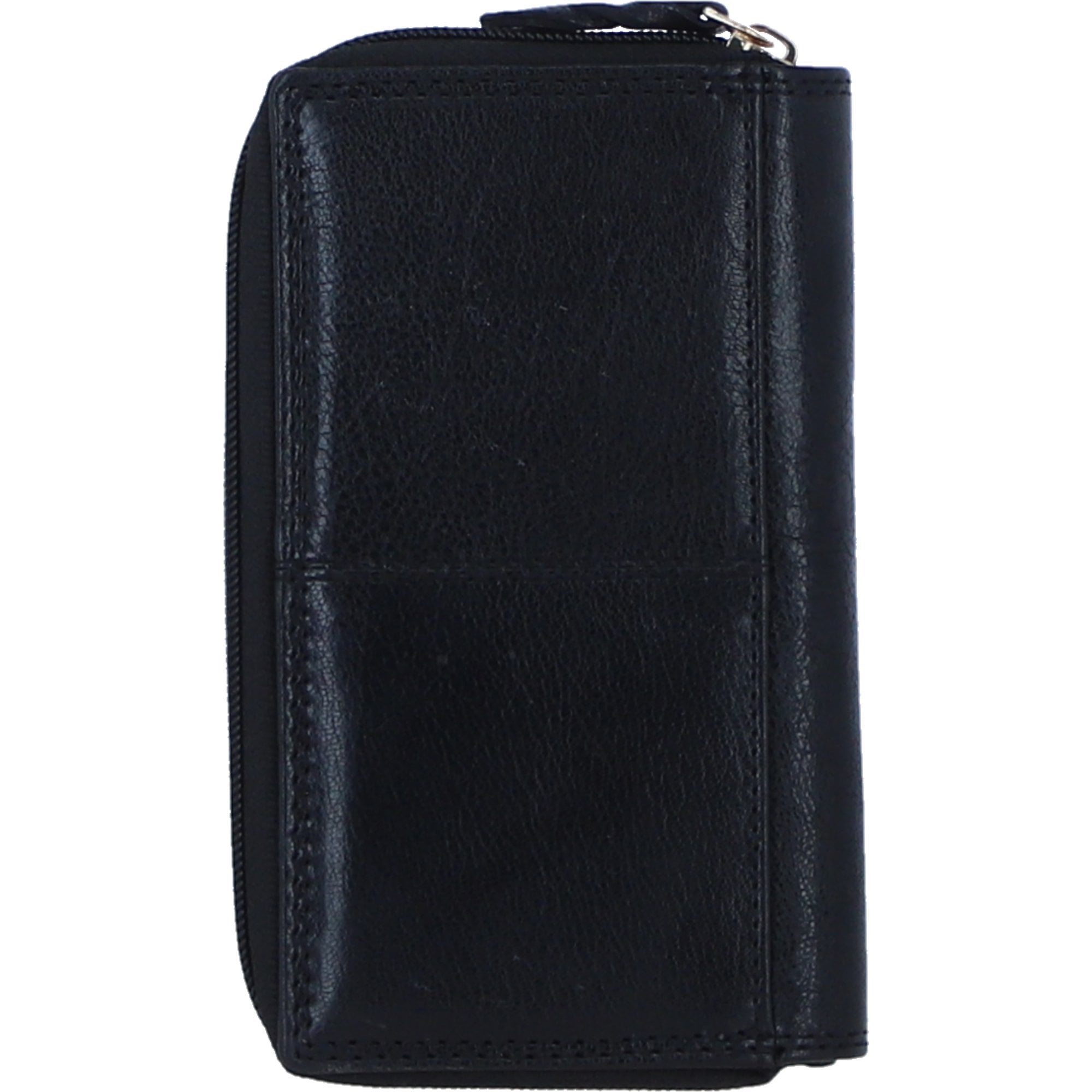 Ashwood Leather Women’s Leather Purse with Card Holders and Zip Compartment in Black: Ashley