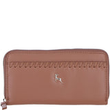 Large Leather Zip Around Note And Coin Purse Butterscotch: Ash-12