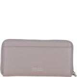 Large Leather Zip Around Note And Coin Purse Mushroom: Ash-17