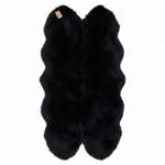Ashwood Quad Australian Sheepskin Rug Black