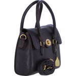 Exquisite Genuine Leather Medium Shoulder Bag for Women in Brown: L-38