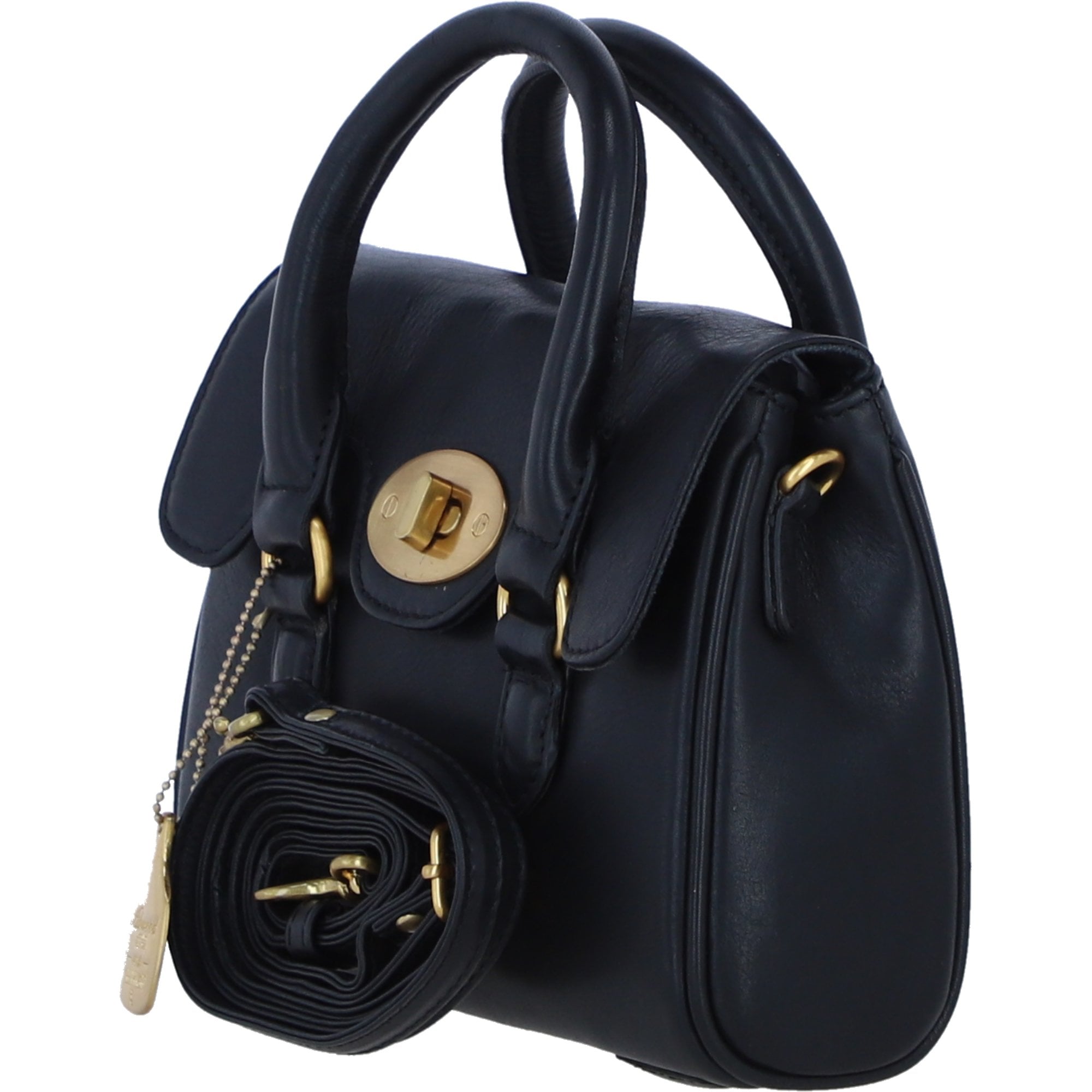 Exquisite Genuine Leather Small Shoulder X HandBag for Women in Black: L-37