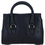 Exquisite Genuine Leather Small Shoulder X HandBag for Women in Black: L-37
