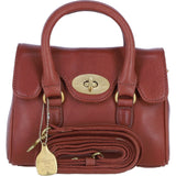 Exquisite Genuine Leather Small Shoulder X HaandBag for Women in Tan: L-37