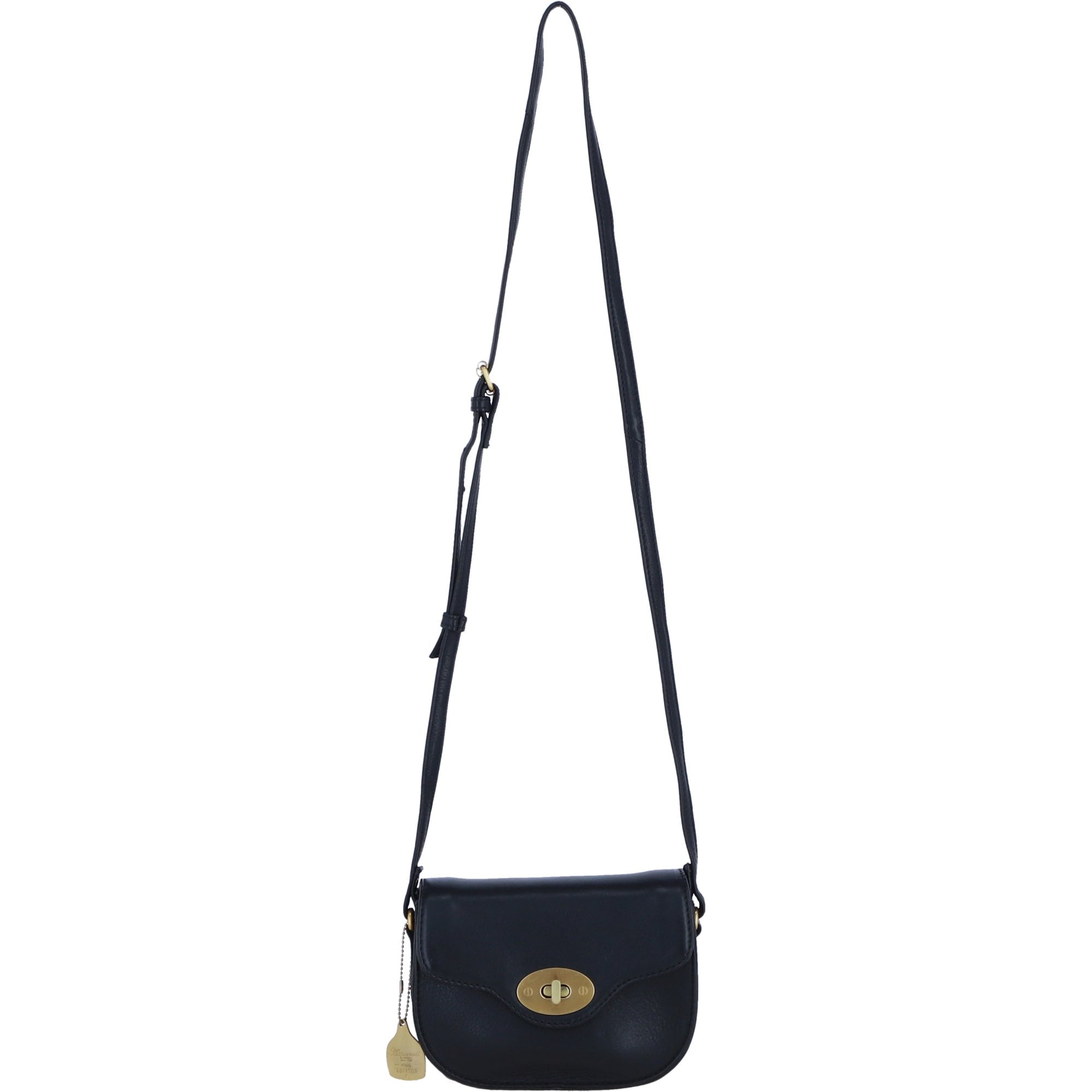 Ashwood Leather Small Crossbody Bag for Women in Black: L-32
