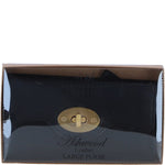 Exquisite Genuine Leather Large Purse with Twist Lock in Black: L-31
