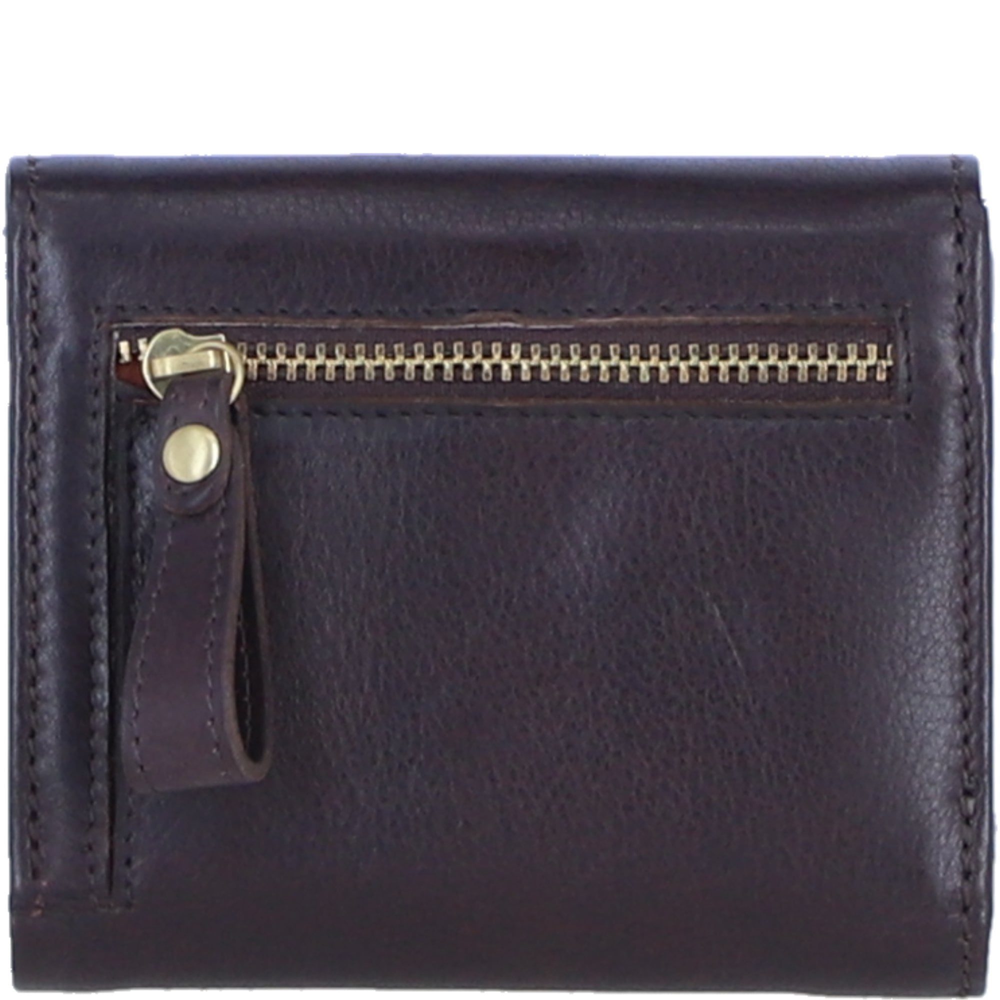 Exquisite Genuine Leather Purse with Twist Lock in Brown: L-30