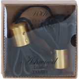Ashwood Leather Double Tassel Bag Charm in Black: L-40