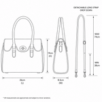 Exquisite Genuine Leather Medium Shoulder Bag for Women in Brown: L-38