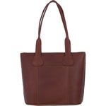 Ashwood Leather & Harris Tweed® Cloth Genuine Leather Shoulder Bag Tan/Purple: TW-23-013-TP