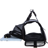 Ashwood Leather Expandable Travel Carrier Bag for Dogs & Cats in Brown: K9-T01