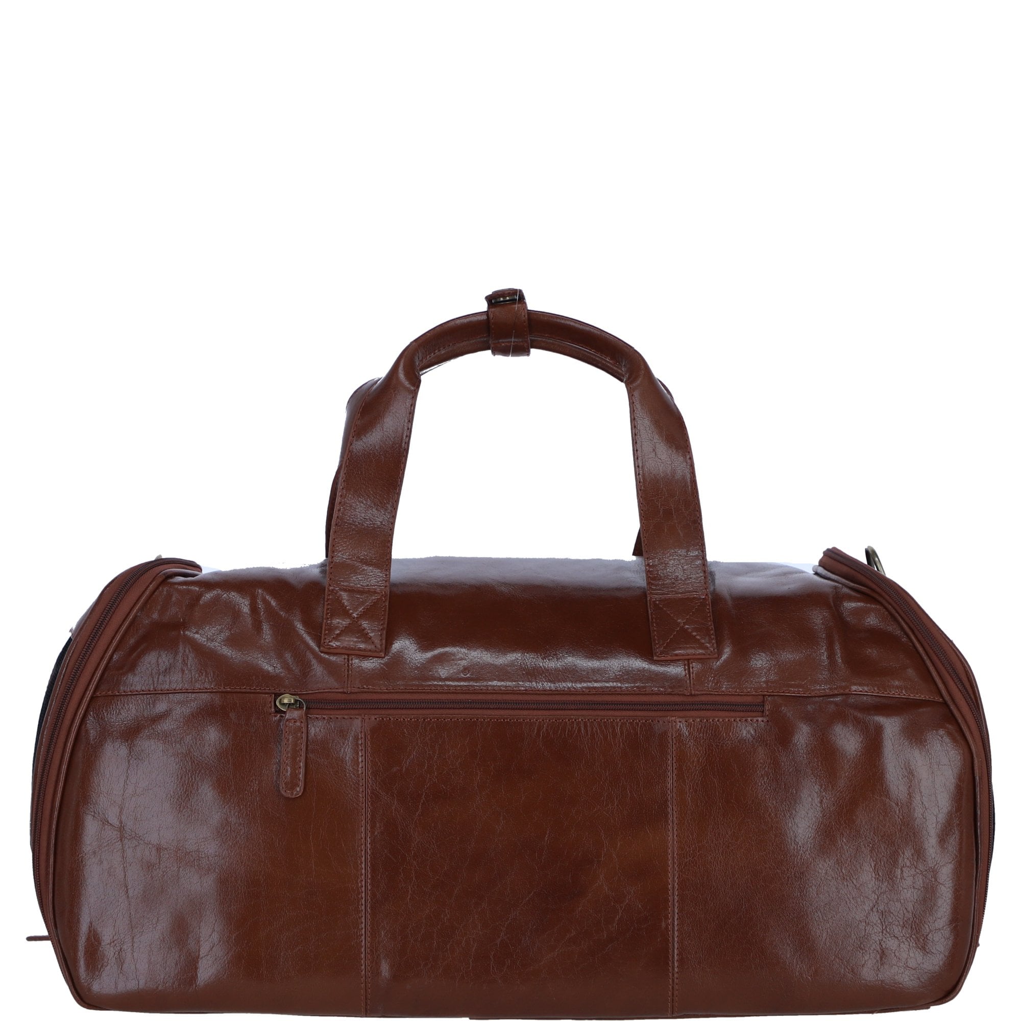 Ashwood Leather Expandable Travel Carrier Bag for Dogs & Cats in Tan: K9-T01